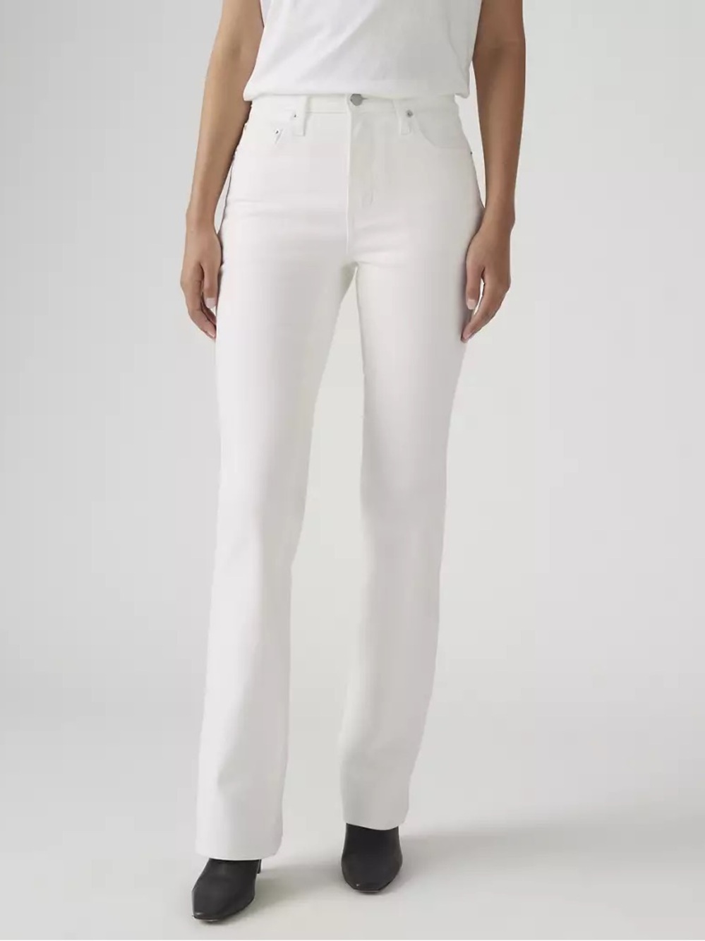 Levi's | 725 High Rise Bootcut Jeans in White | Size 27 - Picture 3 of 11